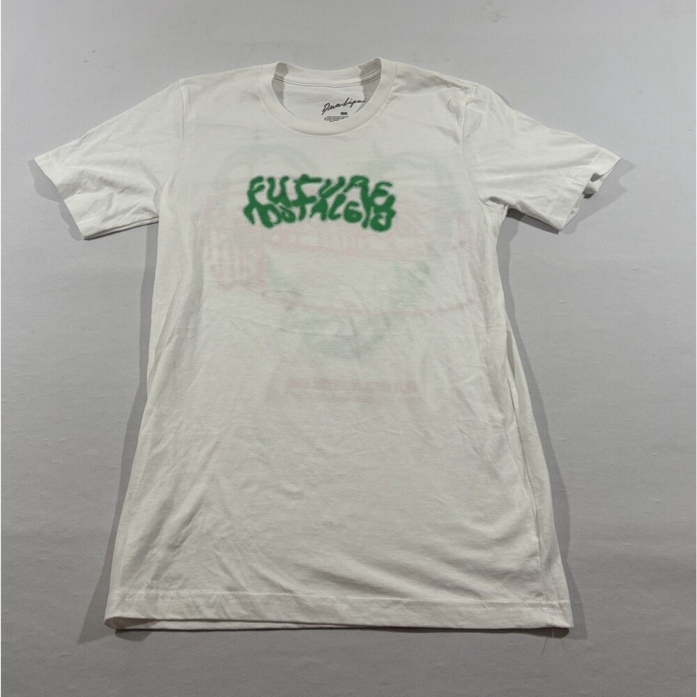 Dua Lipa Future Nostalgia Tour 2022 Barbed Wire Heart White Tee T-Shirt Sz S